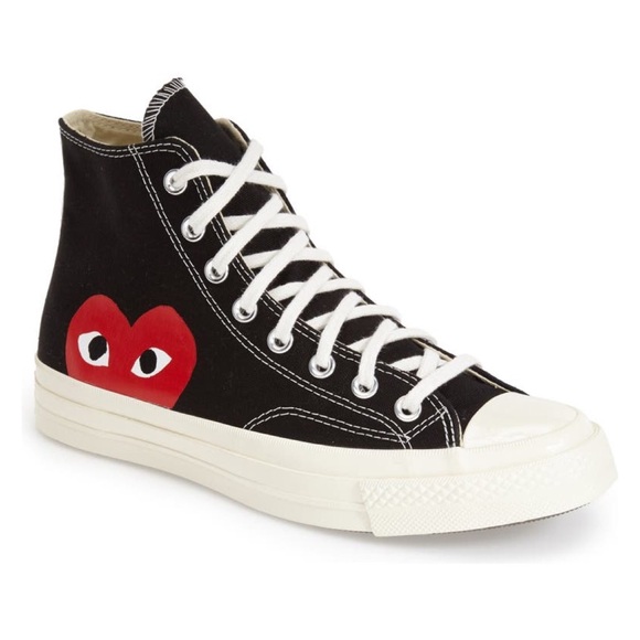 Converse Other - CDGxConverse Hidden Heart High Top Sneaker SZ. 8.5